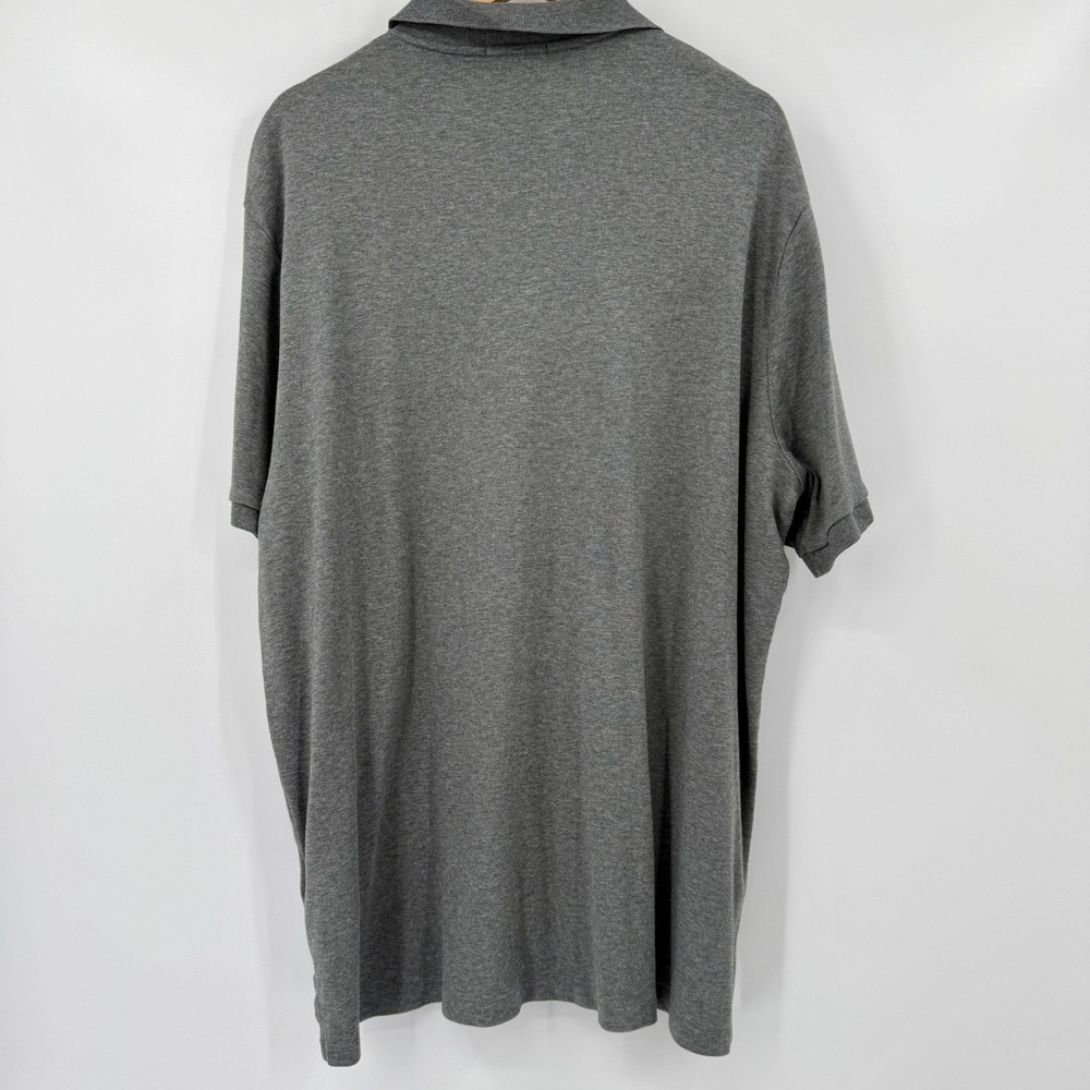 Polo Ralph Lauren Shirt Mens 3XL Heathered Gray‎ Short Sleeve Classic Fit Preppy - Picture 2 of 15